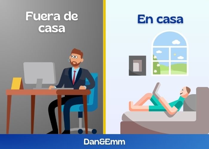 Traabajar fuera de casa o en casa