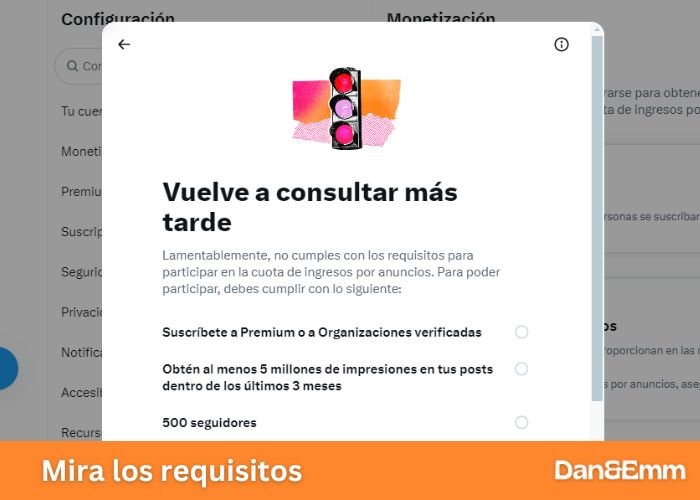 Mira los requisitos