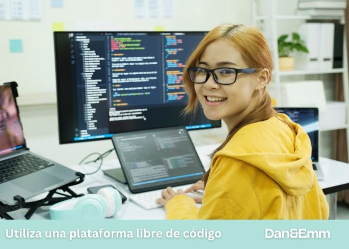 Utiliza una plataforma libre de código