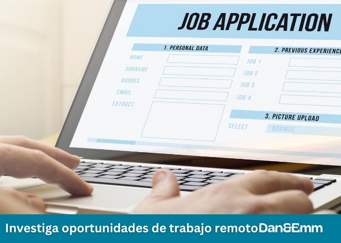 Investiga oportunidades de trabajo remoto